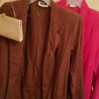 Women's Suit Jackets & Purse $3 Each for sale in Yucaipa CA by Garage Sale Showcase member Husky4Kids, posted 10/28/2022