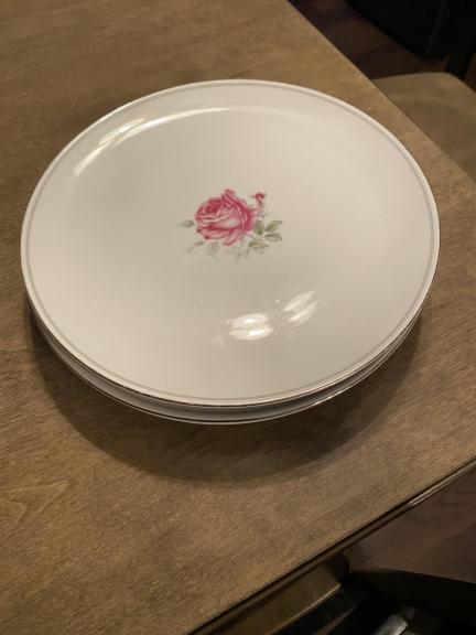 4 -Imperial Rose fine china dinner plates # 6702 for sale in York PA