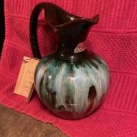 Teal & Brown glaze ceramic pitcher for sale in York PA by Garage Sale Showcase member Deb found it, posted 02/21/2022
