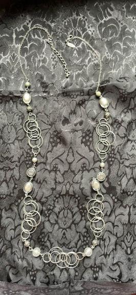 Silver hoops necklace for sale in Montrose NY