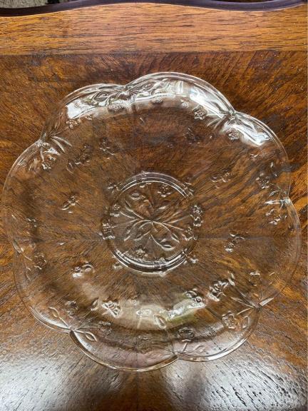 Floral shape Glass serving plate for sale in Montrose NY