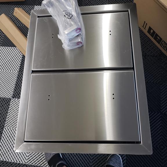 Kitchen aid built in cabinet double drawer