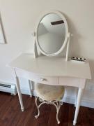 White Vanity with Stool for sale in Pawling, Ny NY