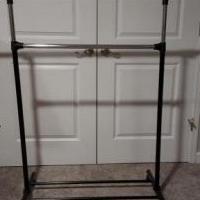 Clothes rack, on rollers, adjust 3 ways, sturdy for sale in Toledo OH by Garage Sale Showcase member Gary Kile, posted 06/26/2022