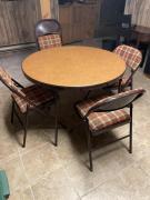 Folding Card Table & 4 folding chairs for sale in Newton NJ