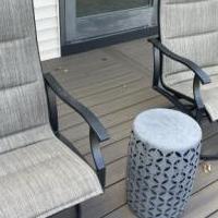 Patio Chairs & Sm Table for sale in Newton NJ by Garage Sale Showcase member Mcnglen, posted 08/12/2023