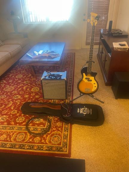 Orange O Bass Guitar and Fender Amp for sale in Thornton CO