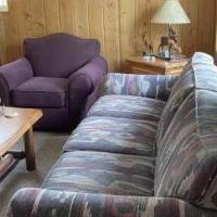 Queen Size Sleeper Sofa & Matching Chair for sale in Grand Lake CO by Garage Sale Showcase member Sandra S, posted 07/11/2022