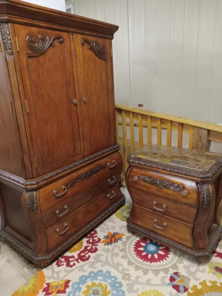 Armoire with marble top nightstand for sale in Ada OK