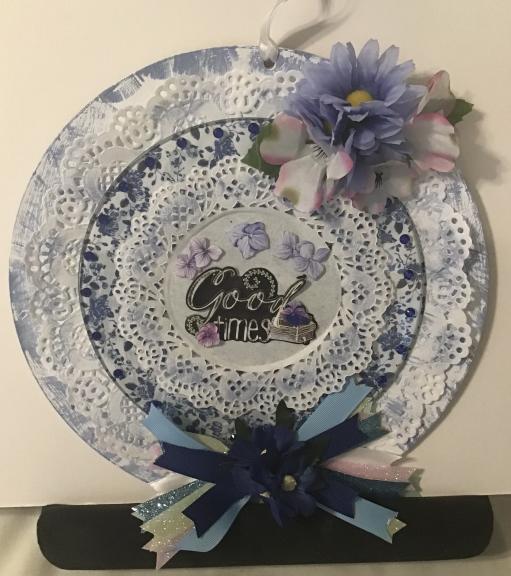 Blue White Round Handmade Wall Hanging for sale in Butler OH