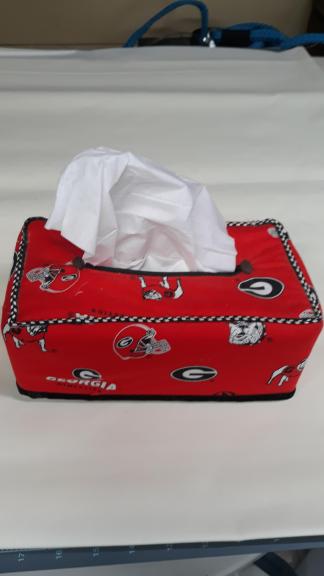 Georgia Dogs Kleenex holder for sale in Clayton GA