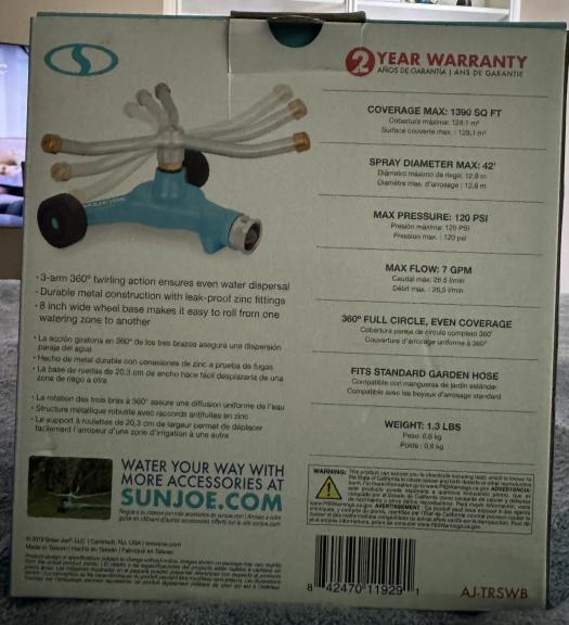 3 ARM ROTARY 360 SPRINKLER