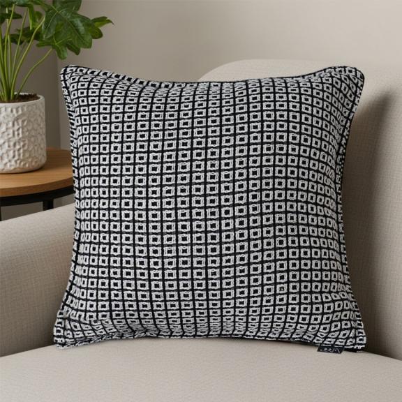 SOGA 2X 45cm Monochrome Black & White Decorative Polyester Pillowcase for sale in Dover DE