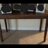 Wooden Hall Table for sale in Miami FL by Garage Sale Showcase member ctshriner, posted 03/26/2025