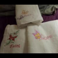 3pk. embroidered towels for sale in Jones County IA by Garage Sale Showcase Member Gmedwards48