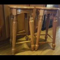 Oak bar stools for sale in Botetourt County VA by Garage Sale Showcase Member Tammysstuff