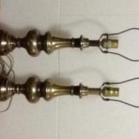 Pair brass lamps for sale in Norwalk OH by Garage Sale Showcase Member Mscreativity