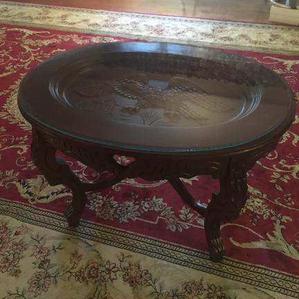 Vintage EAGLE COFFEE TABLE ORNATE COOL for sale in Sandusky OH