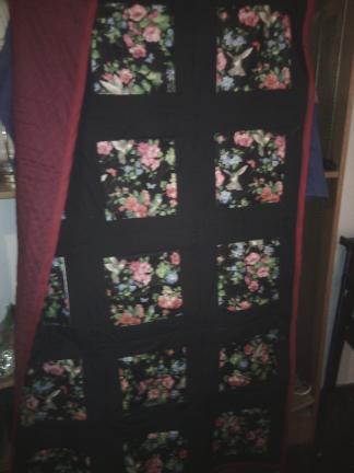 Hummingbird quilted throw for sale in Baker County FL