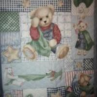 Bluejean Bear Quilt for sale in Baker County FL by Garage Sale Showcase Member Ruths Handmaid Crafts And More