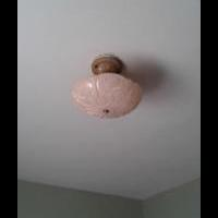 Antique Pink Glass Ceiling Light for sale in Jones County IA by Garage Sale Showcase Member My Random Things