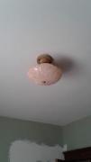 Antique Pink Glass Ceiling Light for sale in Jones County IA
