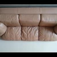 Genuine Leather Couch for sale in Jones County IA by Garage Sale Showcase Member Wageman6