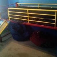 Kids Metal Loft Bed w/ Slide and Ladder for sale in Wasatch County UT by Garage Sale Showcase Member Mattanbarb