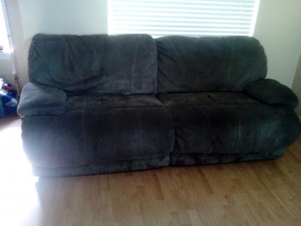 Sage Micro-Fiber Reclining Sofa for sale in Wasatch County UT