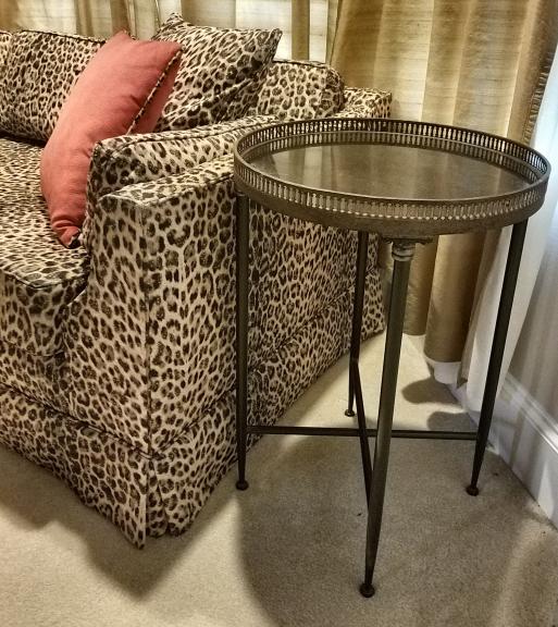 Mid-Century Couch Custom Leopard Print