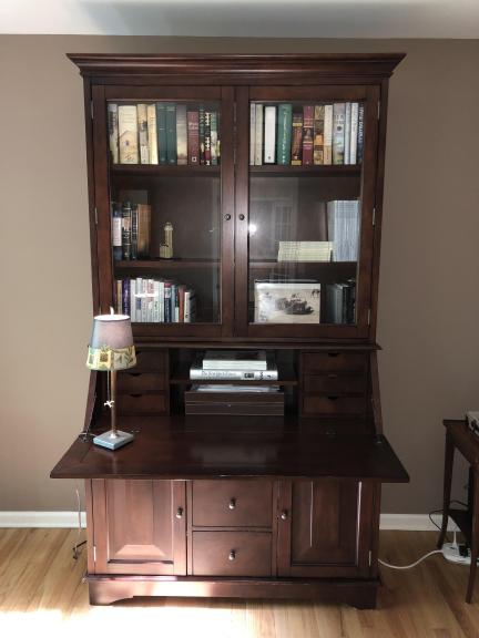 Pottery Barn Secretary Desk & Bookcase for sale in Belle Mead NJ