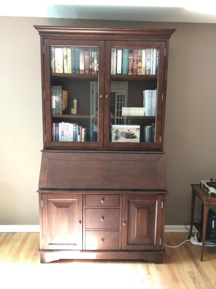 Pottery Barn Secretary Desk & Bookcase