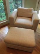 Contemporary Cream (tone on tone) Accent Chair for sale in Bridgman MI