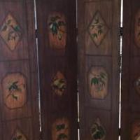 4 panels hand painted screen for sale in Naples FL by Garage Sale Showcase member 1946lucy, posted 10/04/2018