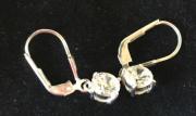 CZ Silver Pierced Earings for sale in Royal Oak MI