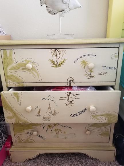 2 end tables chest with drawers