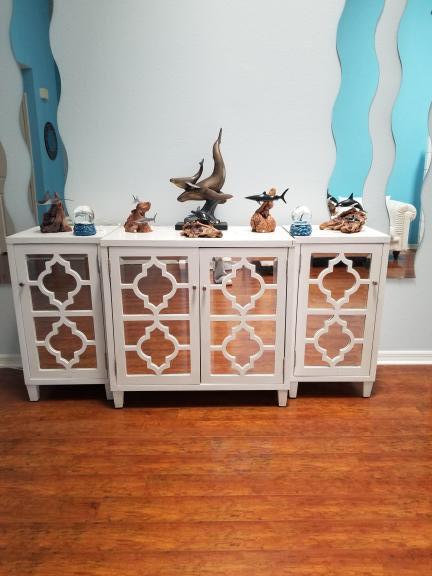 Console cabinet with 2 end tables for sale in Sarasota FL