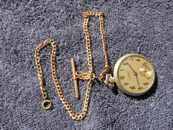 1925 Studebaker Pocket Watch with Chain