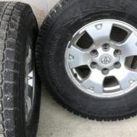 2 Rims and Tires that fit a Toyota Tacoma -Yokohama Geolander- 265/70 R16 for sale in Johnsonburg PA by Garage Sale Showcase member LivingTheLife, posted 08/09/2018