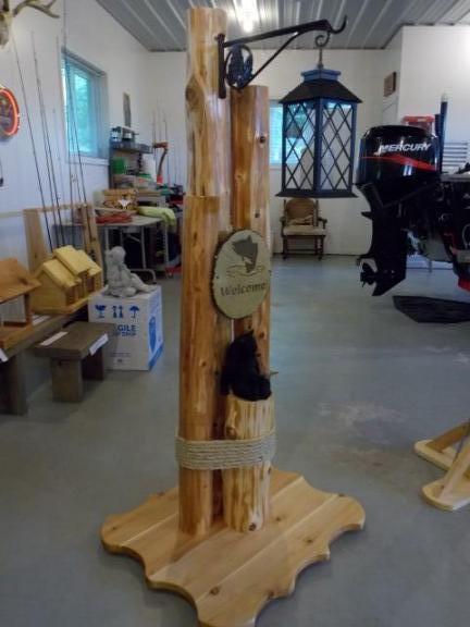 4 Post Nautical Theme Welcome Sign