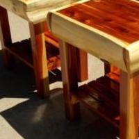 Red Cedar End Tables for sale in Phillips WI by Garage Sale Showcase member WR5882JHH, posted 07/01/2018