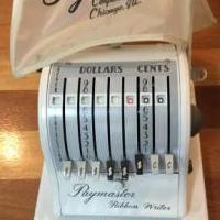 Paymaster checkwriter for sale in Niagara Falls NY by Garage Sale Showcase member Bongo211, posted 10/03/2018