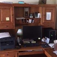 Desk with hutch for sale in Mazon IL by Garage Sale Showcase member drw713, posted 06/13/2018