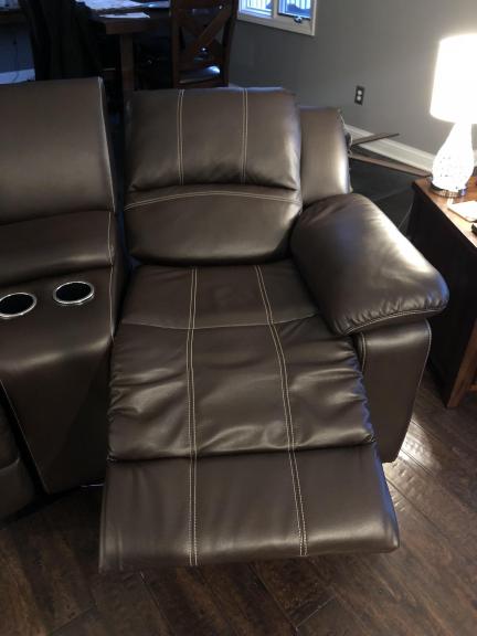 Electric leather couch