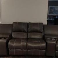 Electric leather couch for sale in Noblesville IN by Garage Sale Showcase member Dave&Mar, posted 03/31/2018