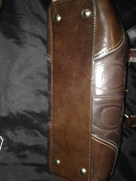 Coach Hampton Signature Leather Handbag