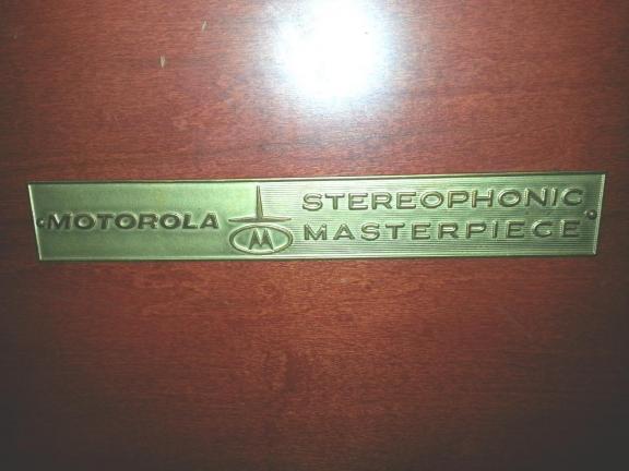 Vintage Motorola Stereophonic Masterpiece Stereo Consul
