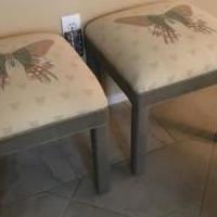 Square butterfly benches for sale in Dunedin FL by Garage Sale Showcase member Barbaraflga, posted 06/07/2018