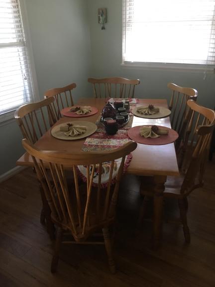 Dining room table with 6 chairs for sale in Newland NC