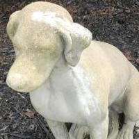Concrete Lab Statue for sale in Circleville OH by Garage Sale Showcase member Finneaety, posted 08/02/2018